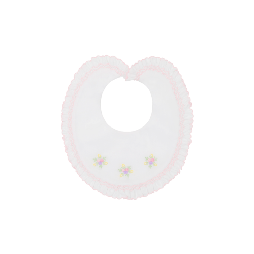 Feltman Brothers Secret Garden Bib White - Spoiled Sweet Boutique - Spoiled Sweet Boutique