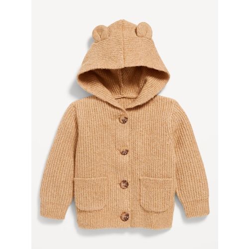 SoSoft Critter Ear Button-Front Sweater for Baby