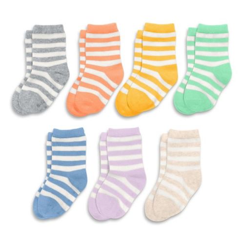 Primary Baby Stripe Sock 7 Pack in Stripe Mix Size 12-24 Months
