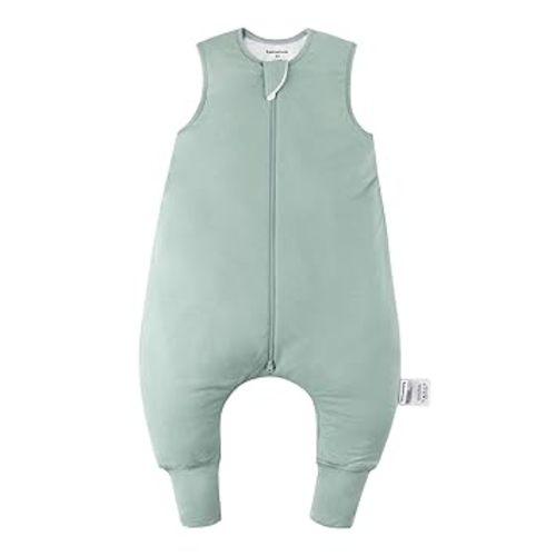 (1-2T) BubblePanda Rayon Made from Bamboo Toddler Sleep Sack with Feet 12-24 Months 1.0 Tog Ultra Soft Toddler Sleeping Sack 1t-2t Sleep Bag Walker Quilted Wearable Blanket with Legs 2-Way Zipper Lightweight
