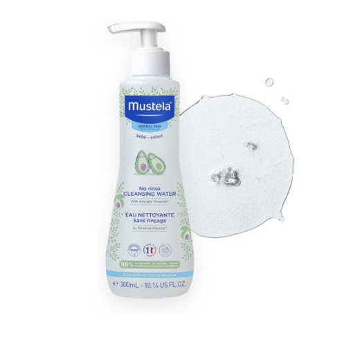 Mustela No-Rinse Micellar Cleansing Water for Babies - Made with Natural Avocado Perseose & Aloe Vera - Safely Cleans Baby's Face, Hands & Diaper Area - 1 or 2-Pack - Various Sizes