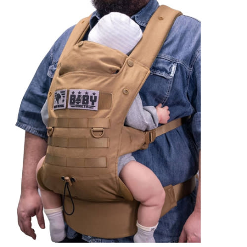 Lightweight Military Baby Carrier for Big and Tall Parents- Coyote Brown