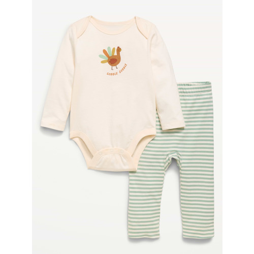 Long-Sleeve Bodysuit and Leggings Set for Baby