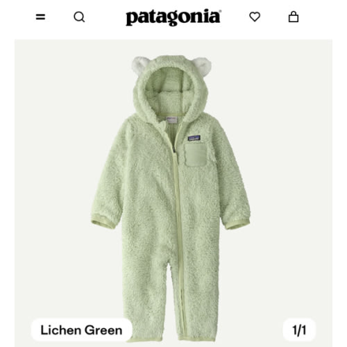 Patagonia Baby Furry Friends Fleece Bunting