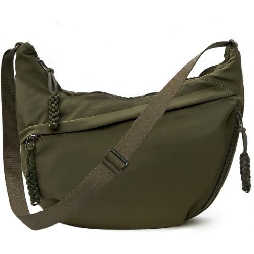 Crescent Crossbody Bags for Women, Casual Shoulder Half Moon Bag, Large Capacity Dumpling Purse Bag for Outdoor Travel