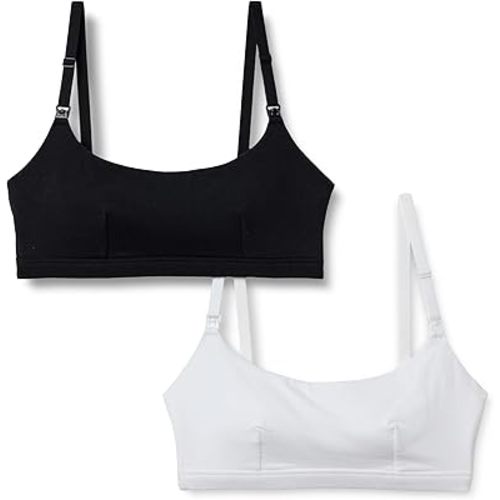 Amazon Essentials Women's Cotton Jersey Comfort Nursing Bra, Pack of 2