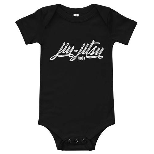 Jiu Jitsu Baby - Future Black Belt - BJJ Baby Short Sleeve One Piece Bodysuit
