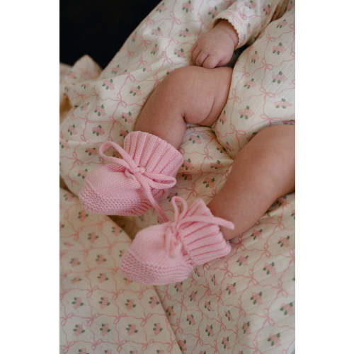Belle Knit Booties - Pink – MYLA JANE
