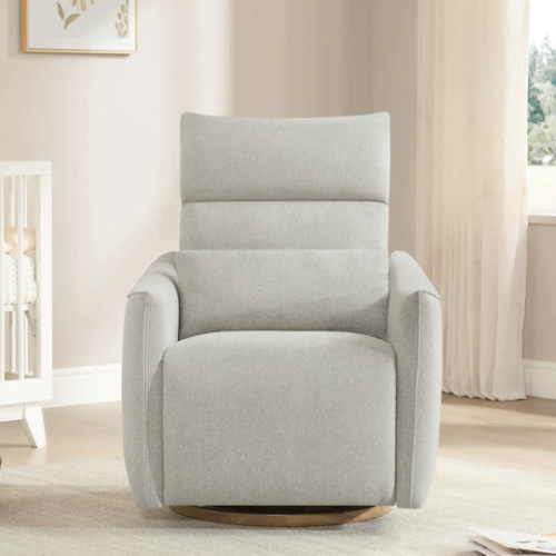 Janice Power Swivel Nursery Glider Recliner with Power Headrest