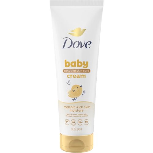 Baby Dove Sensitive Baby Cream Baby Skin Care Melanin-rich Skin Nourishment Hypoallergenic and Non-greasy 8 oz