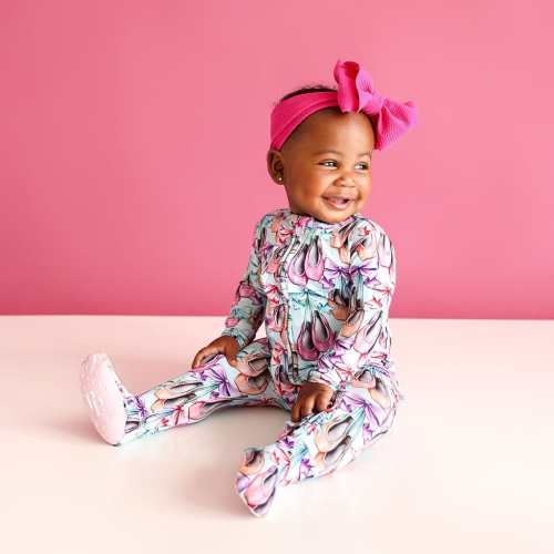 Irina Footie Ruffled Zippered One Piece