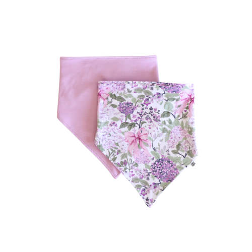 2pc Bandana Bibs | Lavender Lullaby