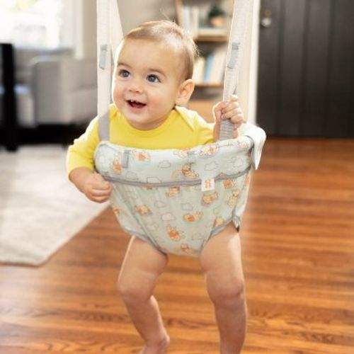 Bright Starts Disney Baby Winnie the Pooh Baby Door Jumper and Activity Center: Adjustable Height, Steel Frame
