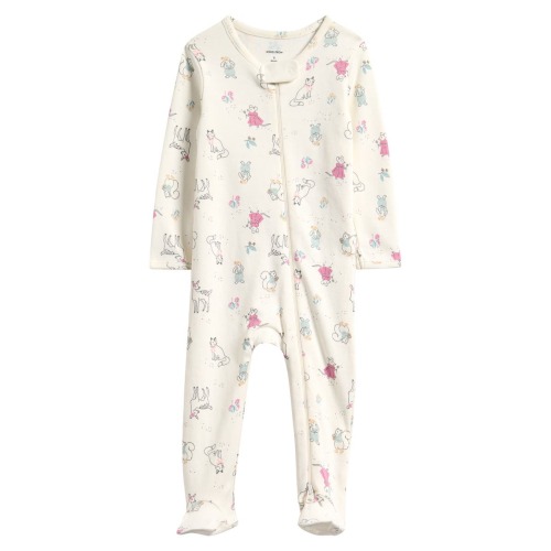 Print Cotton Footie