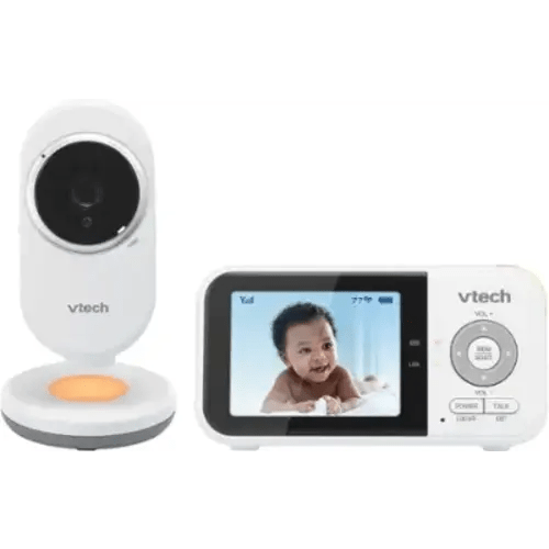 VTech - 2.8” Digital Video Baby Monitor with Night Light - White
