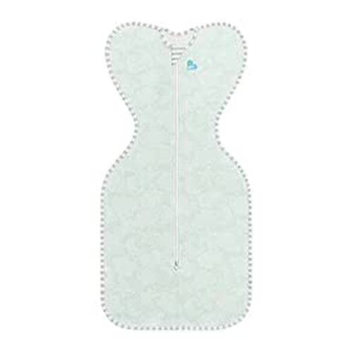 Love to Dream Organic Swaddle, Baby Sleep Sack, Swaddle Up Self-Soothing Swaddles for Newborns, Get Longer Sleep, Snug Fit Helps Calm Startle Reflex, 1.0 Tog Sleep Sack, 8-13lbs, Mint