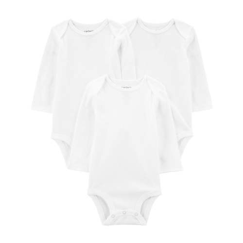 Carter's Child of Mine Baby Girls' and Boys' 3-Pack Long Sleeve Bodysuits - Walmart.ca