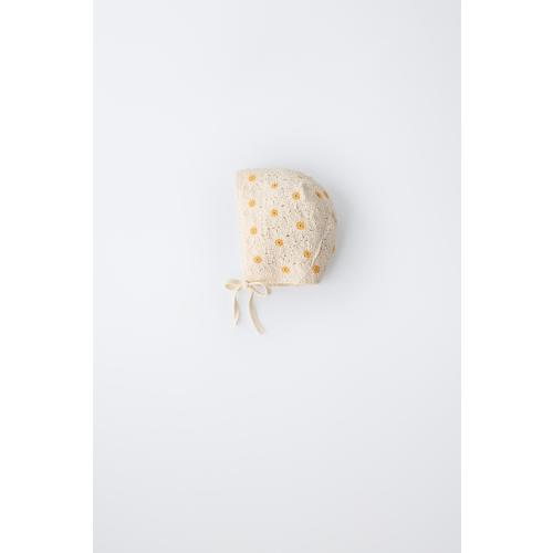 CROCHET DAISY BONNET - Ecru | ZARA United States