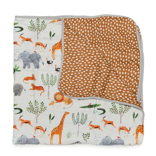 Loulou Lollipop Safari Jungle Muslin Quilt