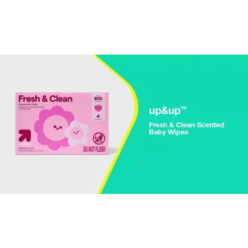 Fresh & Clean Scented Baby Wipes - 8pk/800ct Total - up&up™