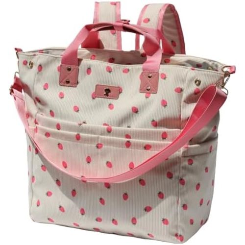 ESVAN Diaper Tote Bag Totepack Backpack Crossbody Bag 3 in 1 for Women Laptop Backpack Multifunctional with Insulated Pockets