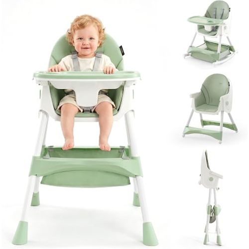 HARPPA Foldable Baby High Chair, Convertible Toddler Chair, Booster Seat