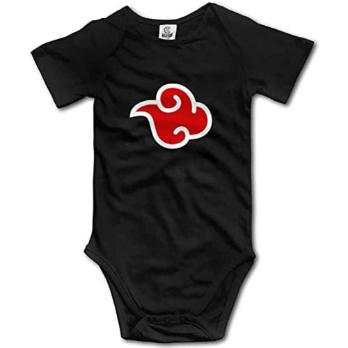 Funny Akatsuki Symbol Parody Baby Unisex Onesie Short Sleeve Bodysuit Romper Creeper