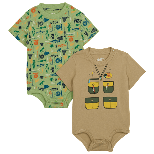 Bass Pro Shops Fishing Bodysuit 2-Piece Set for Babies | Cabela's