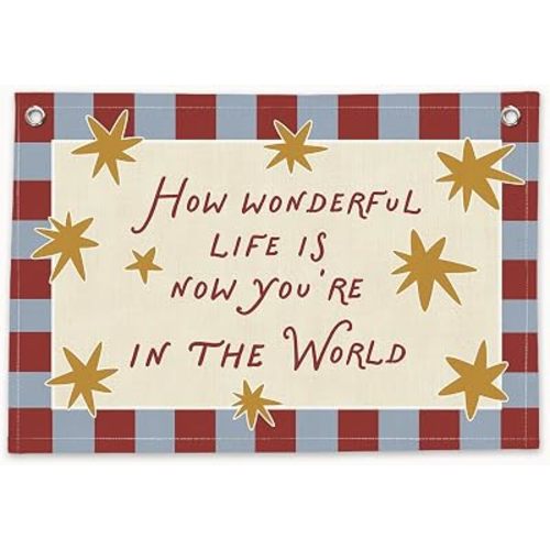 YZSLA Kids Room Decor, Christian Nursery Decor,Bible Verse Wall Hanging