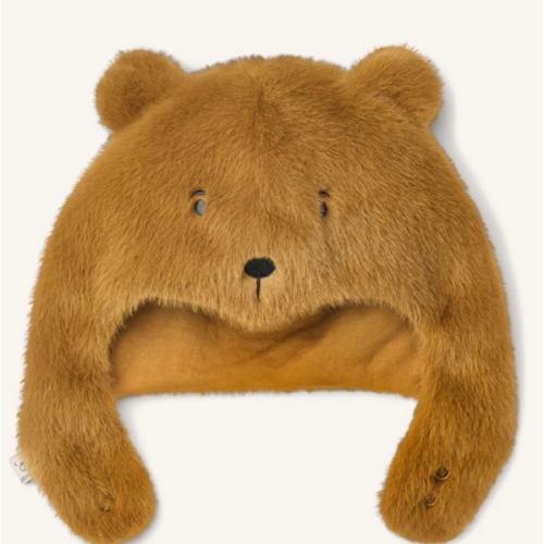 Chapka Fur Lillie Bear Recycled Fibers | Caramel