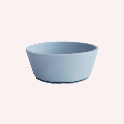 Mushie Silicone Suction Bowl - Powder Blue