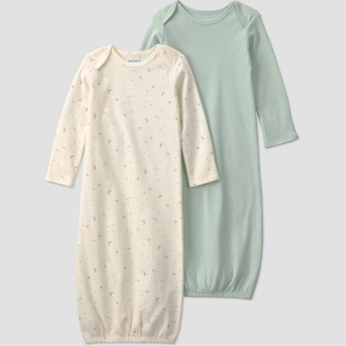 Carter's Just One You® Baby Long Sleeve Nightgown - Green Newborn