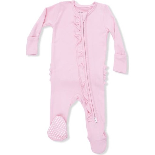 Ruffle Rib Footie, 6-9M