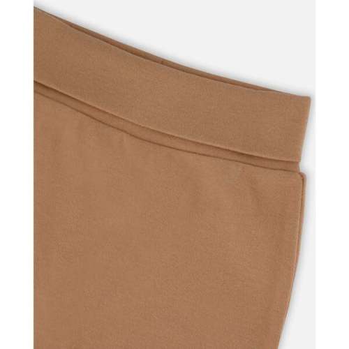 Organic Cotton Evolutive Pants with Bears, Brown - Deux par Deux | Maisonette