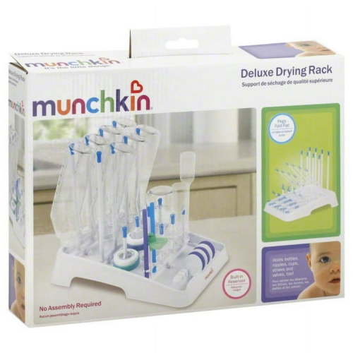 Munchkin Deluxe High Capacity Drying Rack for Bottles, Cups and Dishwasher Safe