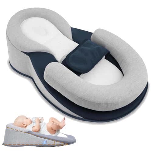NGMSLPM RestNest Baby Bed Acid Reflux with Strap, Keesley Rest Nest Baby Bed, for Comfortable Play & Feeding Support (Large)