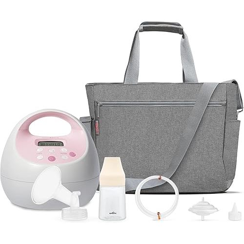Spectra Baby S2 Plus Premier Electric Breast Pump with Grey Tote Premium Accessory Kit - 24 mm