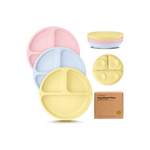3-Pack Prep Silicone Suction Plates