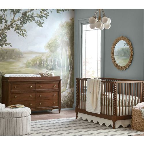 Chris Loves Julia Turned Wood Convertible Crib | Pottery Barn Kids