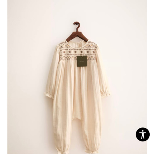 ZARA TIMELESS - EMBROIDERED LONG JUMPSUIT - Ecru | ZARA United States