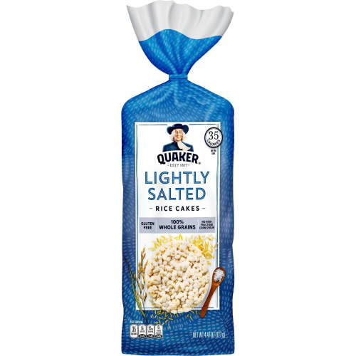Quaker Whole Grain Gluten-Free Lightly Salted Rice Cakes, 4.47oz