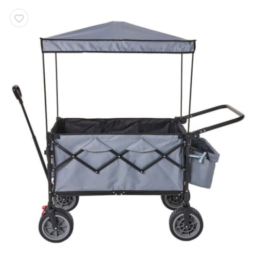 We Love Summer Deluxe Beach Trolley Dark Grey & Black