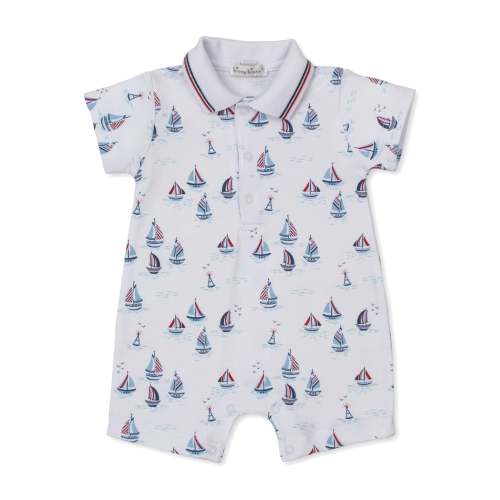 Red, White, & Blue Regatta Short Playsuit