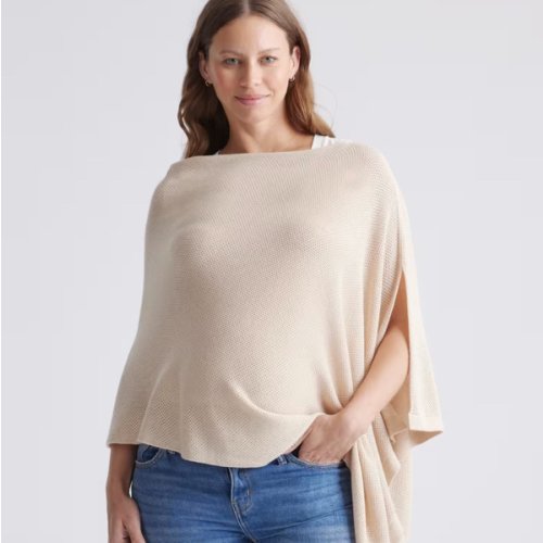 Lightweight Cotton Cashmere Nursing Shawl