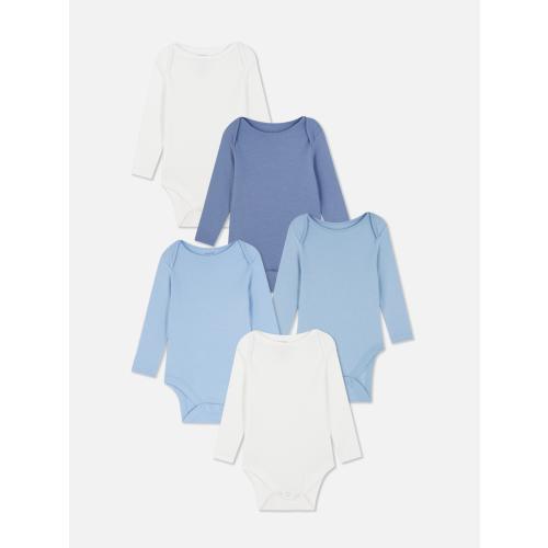 0-36mths | 5pk Long Sleeve Bodysuits