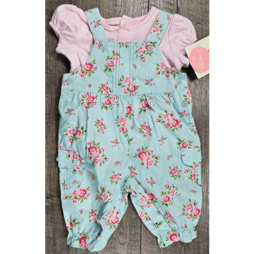 Baby Girl Clothes New Vintage Carter's 3 Month Garden Party Overalls Outfit
