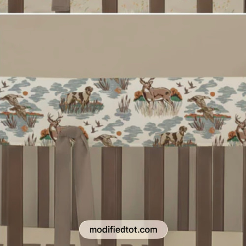 Crib Rail Cover | Field Club Plaid + Autumn Hunt