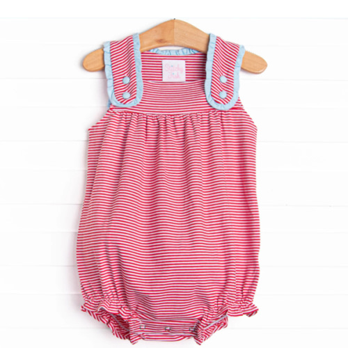 Julie Bubble, Light Blue and Red Stripe – Stitchy Fish