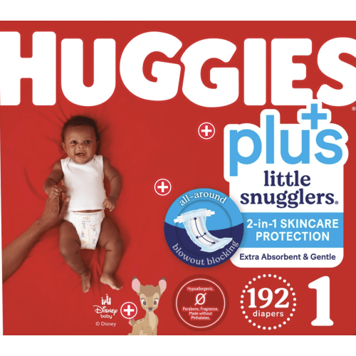 Huggies Little Snugglers Plus Diapers Size 1, 192-count | Costco