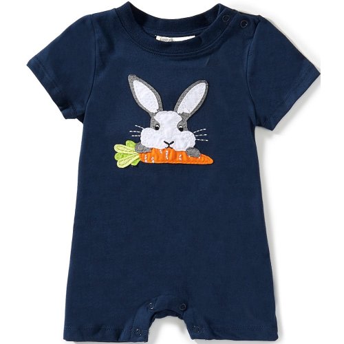 Adventurewear 360 Baby Boys Easter Bunny Short Sleeve Shortall